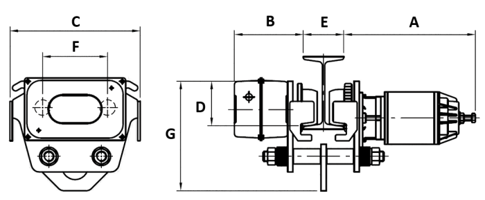 PALAN ROULANT COMBINE ELECTRIQUE 220V MONO - EXO INTERNATIONAL : systèmes  de levage et de manutention